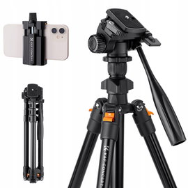 Statyw K&F CONCEPT K234A0 + głowica 3D + uchwyt na telefon