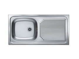 Zlewozmywak jednokomorowy z ociekaczem ALVEUS Basic 60 1008843K 43.5x86