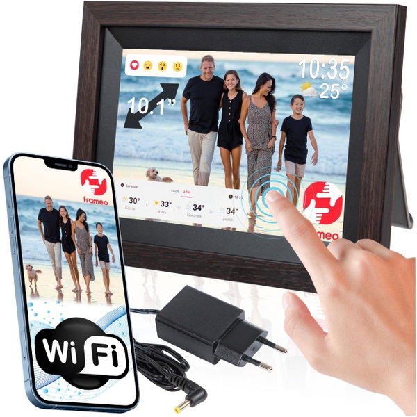 Ramka cyfrowa BLOW 10 Frameo Wi-fi Drewniana