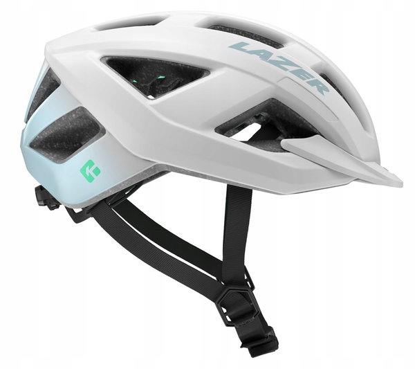 Kask rowerowy LAZER Cerro KinetiCore Biało-miętowy MTB (rozmiar L)