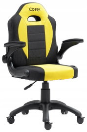 Fotel gamingowy COBRA Junior Pro CRF2302 7.1T Żółto-czarny