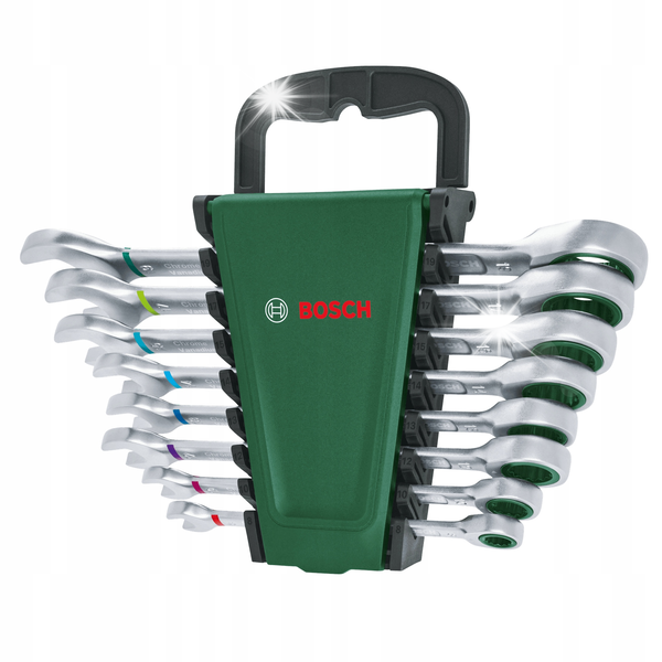 Zestaw kluczy płasko-oczkowych BOSCH 1600A027PS (8 elementów)