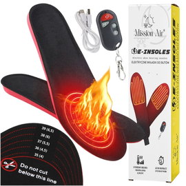 Podgrzewane wkładki do butów MISSION AIR E-Insoles (rozmiar 35-40)
