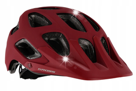Kask rowerowy KROSS Sentiero DLX Czerwony MTB (rozmiar M)