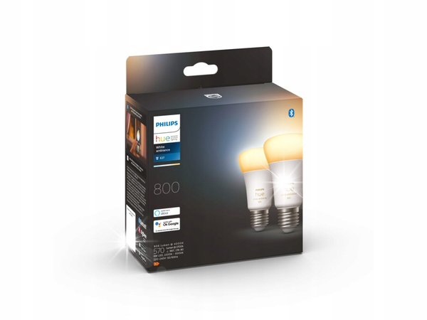Inteligentna żarówka LED PHILIPS HUE 212612 6W E27 Bluetooth, ZigBee 2 szt