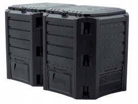 Kompostownik EKOBAT IKSM-800C 800L 2 KOMORY CZARNY