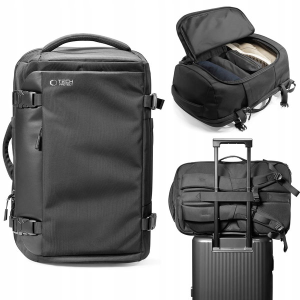 Plecak TECH-PROTECT Defender S40 Travel Laptop Backpack 40L Czarny