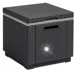 Pufa ogrodowa KETER Ice Cube 213828 schowek
