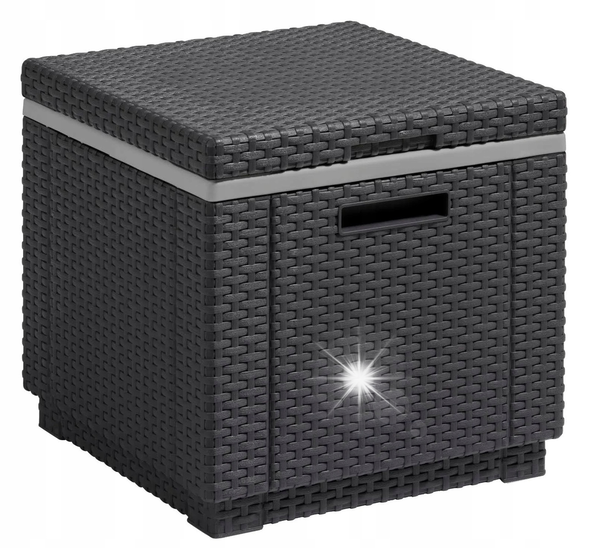 Pufa ogrodowa KETER Ice Cube 213828 schowek