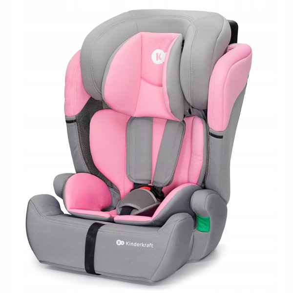 Fotelik samochodowy KINDERKRAFT Comfort Up I-Size (9-36 kg) Szaro-różowy