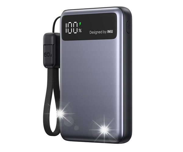 Powerbank INIU Pocket Pro Slim 10000 mAh 45W Czarny