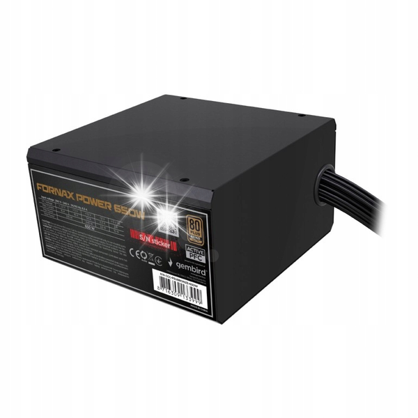 Zasilacz GEMBIRD Fornax Power 650W 80 Plus Bronze