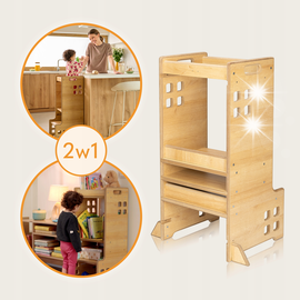 Pomocnik kuchenny LIONELO 2w1 Cass Natural