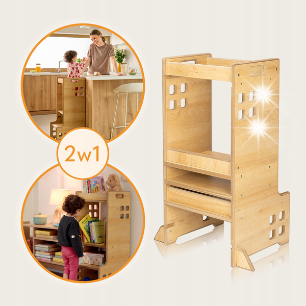 Pomocnik kuchenny LIONELO 2w1 Cass Natural