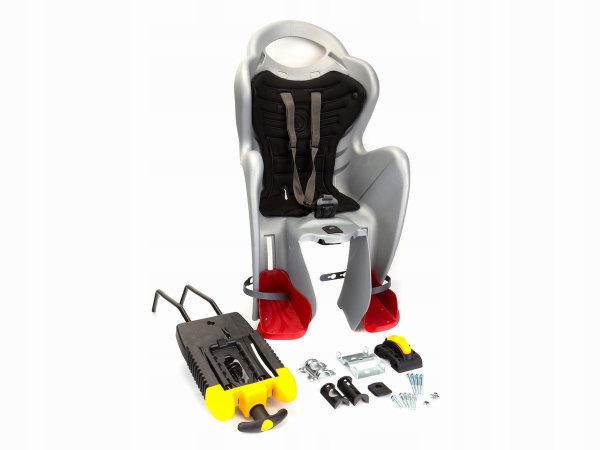 Fotelik rowerowy BELLELLI Mr Fox Clamp Srebrny