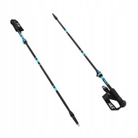 Kijki trekkingowe NILS TK8604 (38.5 - 135 cm) Czarno-niebieski
