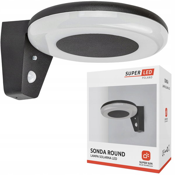 Kinkiet zewnętrzny solarny SUPERLED Sonda Round 5304