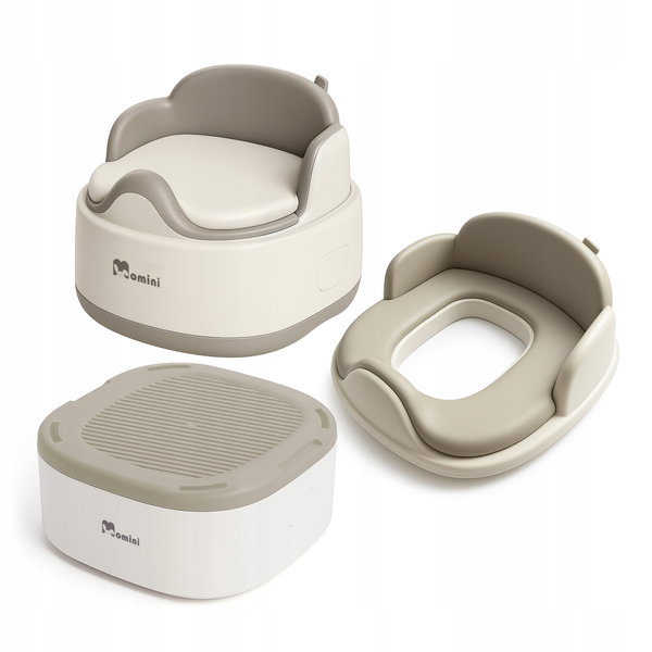 Wielofunkcyjny nocnik dla dzieci MOMINI 3w1 Softi beige