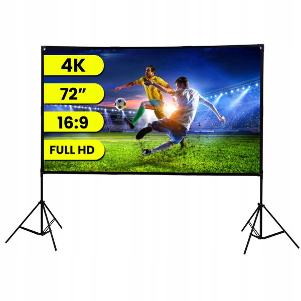 Ekran projekcyjny EXTRALINK Foldable Projection Screen PSF-72 160x90