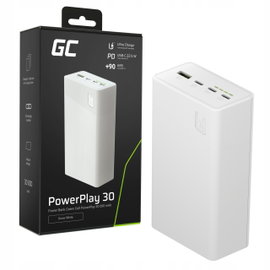 Powerbank GREEN CELL PowerPlay 30 30000 mAh 22.5W Biały