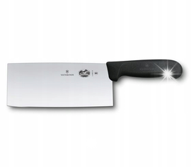 VICTORINOX - Fibrox - Chiński nóż szefa kuchni - 18 cm - Czarny