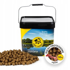 Kulki proteinowe CARP TARGET Squid 20 mm (10 kg) + Wiadro 17 l