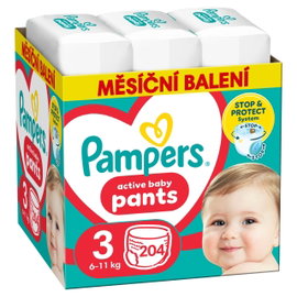 Pieluchomajtki PAMPERS Pants 3 (204 szt.)