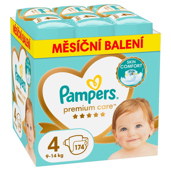 Pieluchy PAMPERS Premium Care Monthly Box 4 Maxi (174 szt.)
