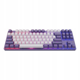 Klawiatura DARK PROJECT KD87A Fioletowo-biały