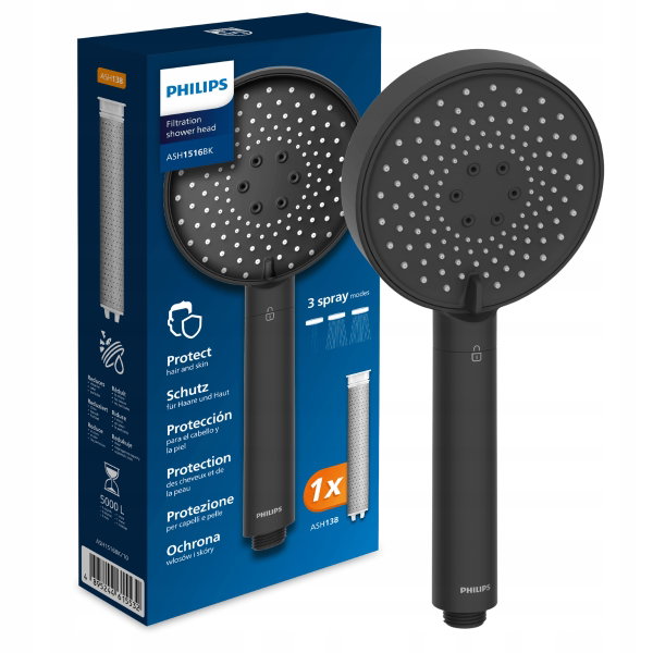 Słuchawka prysznicowa PHILIPS ASH1516BK/10