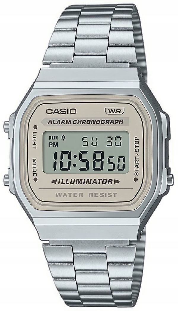 Zegarek CASIO Vintage A168WA-8AYES Srebrny