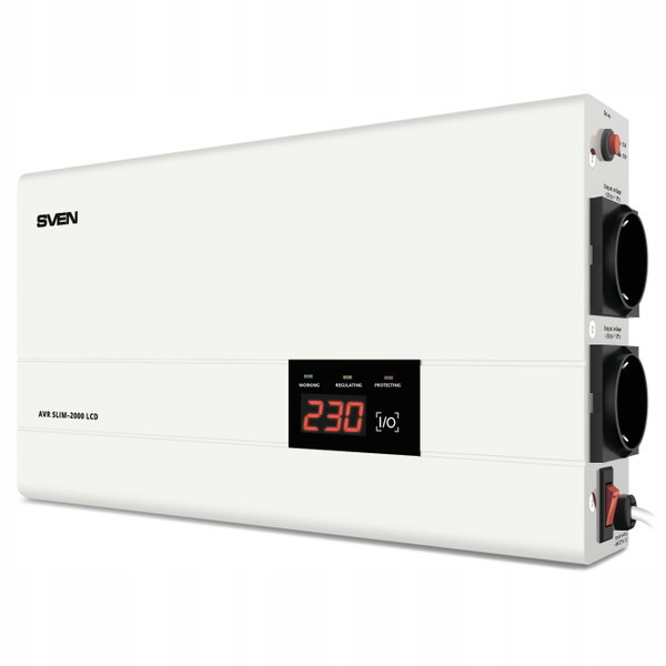Stabilizator napięcia SVEN AVR Slim-2000 LCD