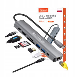 Hub ZENWIRE HUB81 8w1 USB Typu C 3.2 Gen. 1, Pasywny
