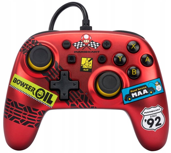 PowerA SWITCH Pad przewodowy NANO Mario Kart: Racer Red