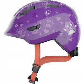 Kask rowerowy ABUS Smiley 3.0 Star Fioletowy dla Dzieci (rozmiar S)
