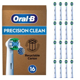 Oryginalna końcówka szczoteczki ORAL-B Precision Clean Biały (16 sztuk)