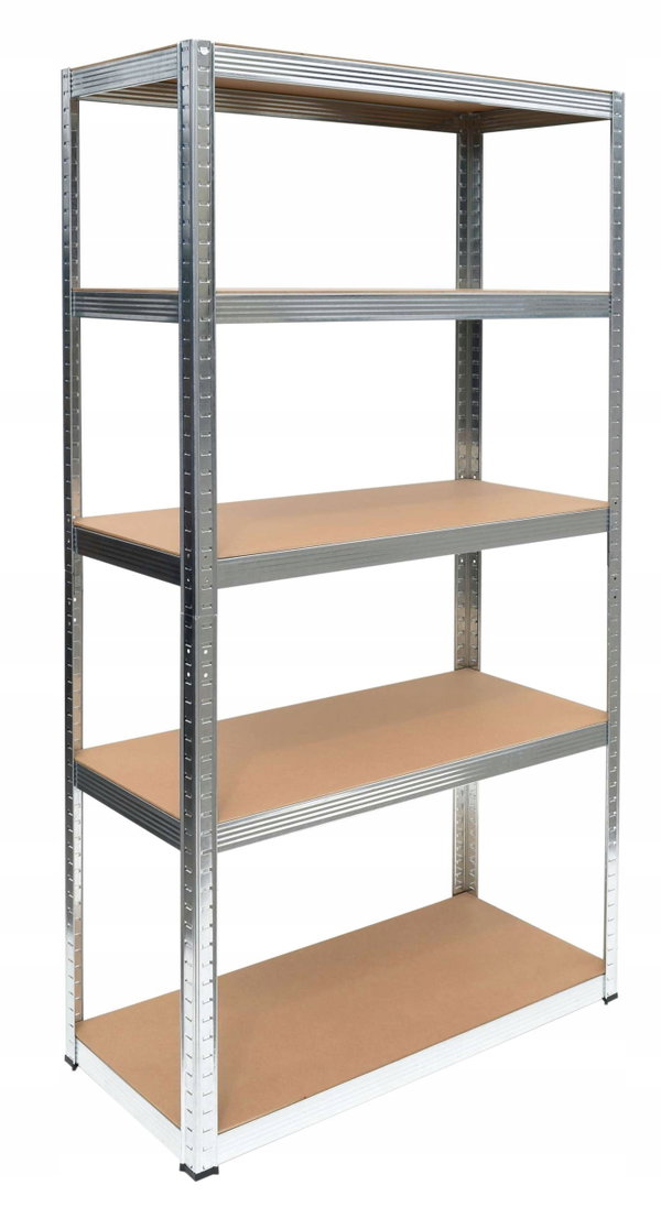 Regał magazynowy GOCKOWIAK 180 x 90 x 40 cm Srebrny