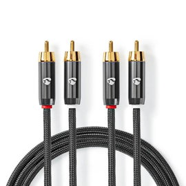 KABEL 2x RCA Male | 2x RCA Male 5m