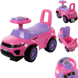 Jeździk dla dziecka na roczek różowy 12m+