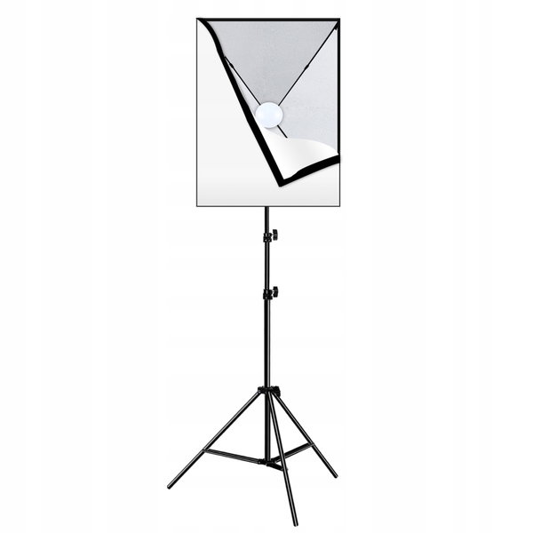 Zestaw studyjny PULUZ Softbox LED 50 x 70 cm + statyw, żarówka LED, torba