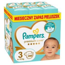 Pieluchy PAMPERS Premium Care Monthly Box 3 Midi (200 szt.)