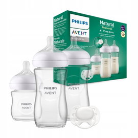 Butelka PHILIPS AVENT Newborn Glass Gift SCD878/11 (3 sztuki)