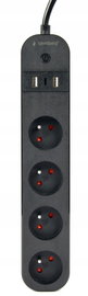 Listwa GEMBIRD TSL-PS-F4U-01 Wi-Fi (1.5m)