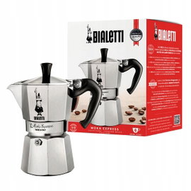 Kawiarka BIALETTI Moka Express 6 TZ Srebrno-czarny