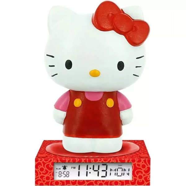 Budzik z lampką nocną KIDS EUROSWAN Hello Kitty 3D HK50198