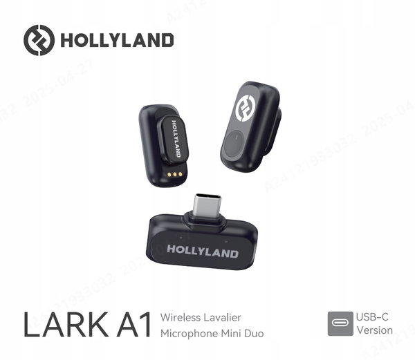 System bezprzewodowy HOLLYLAND Lark A1 Mini Duo USB-C Szary