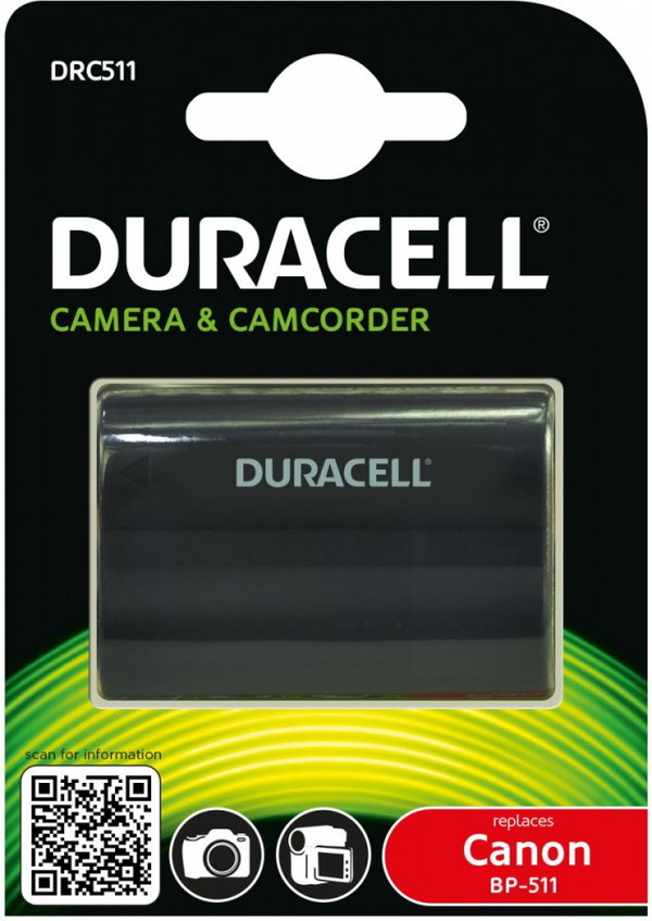 Akumulator DURACELL 1600 mAh do Canon BP-511/BP-512