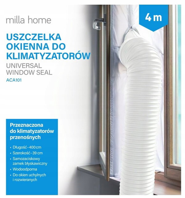 Uszczelka okienna MILLA HOME do klimatyzatorów przenośnych ACA101