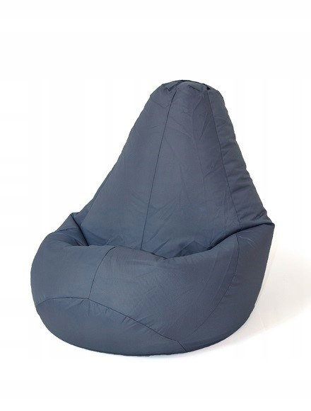 Pufa worek GO GIFT Grusza Szary L 105 x 80 cm