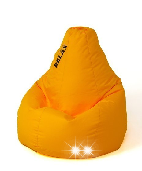 Pufa worek sako GRUSZA żółty L 105x80